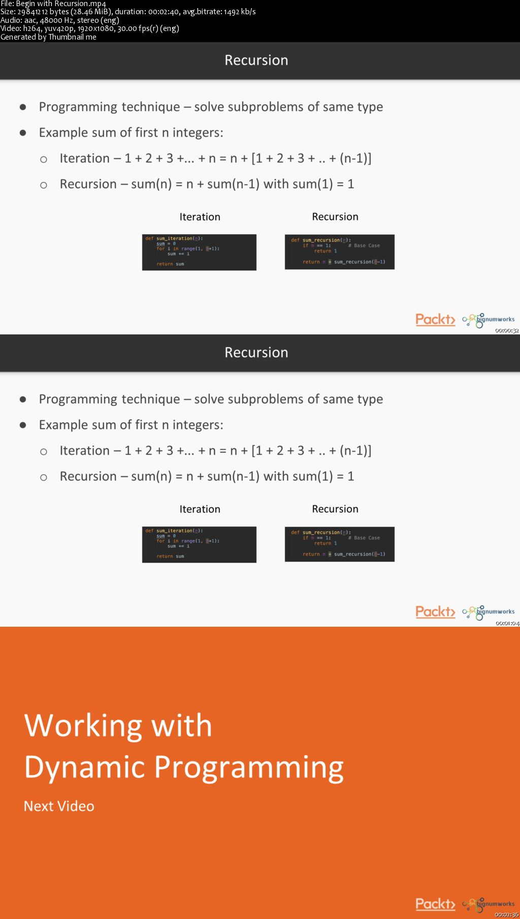 Python Data Structures and Algorithms