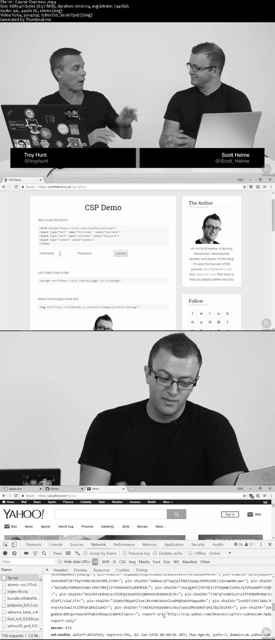 Modern Browser Security Reports