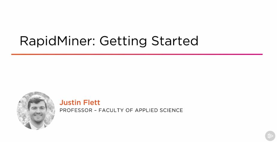 RapidMiner: Getting Started
