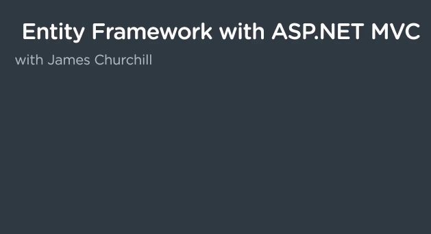 Entity Framework with ASP.NET MVC