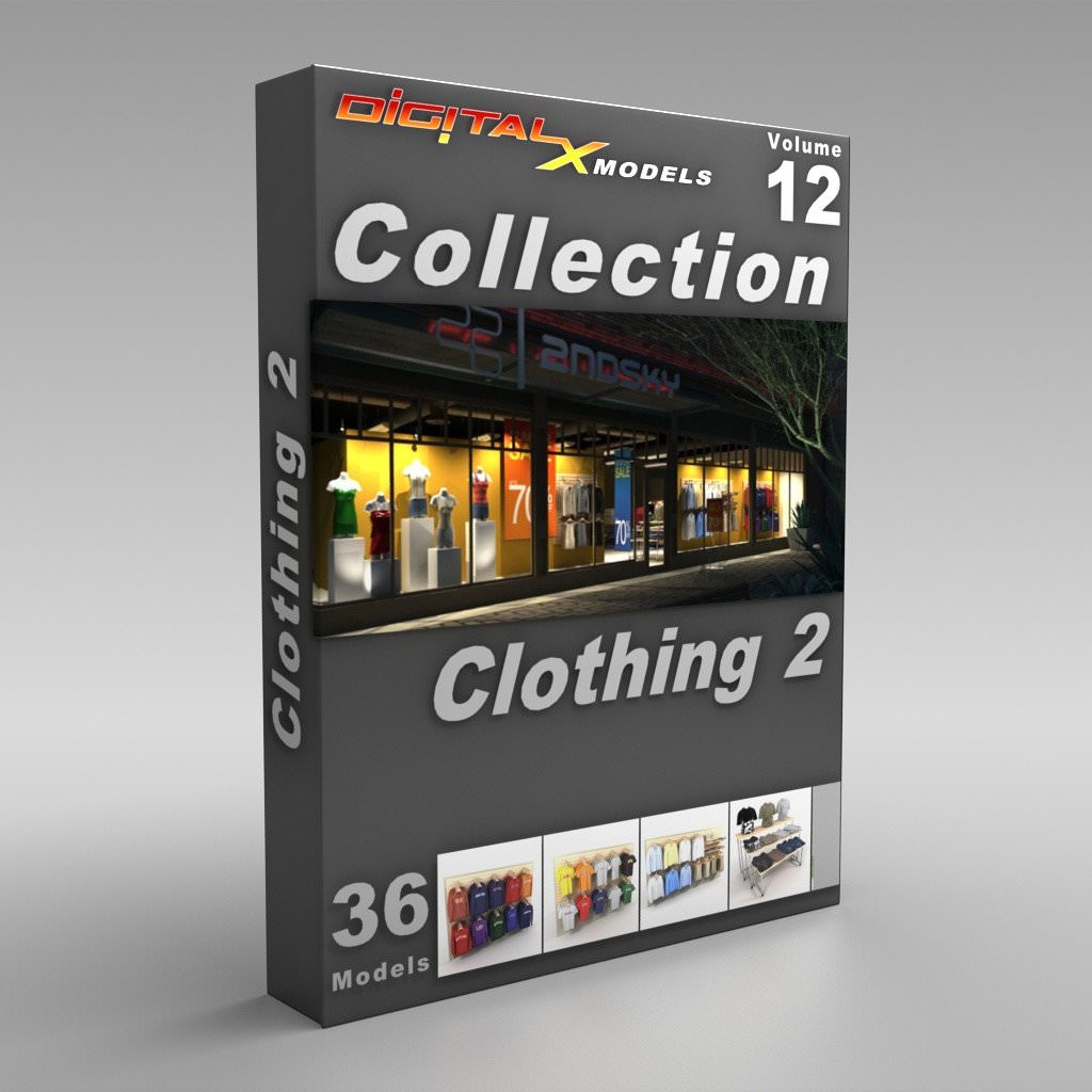 DigitalXModels – 3D Model Collection – Volume 12: CLOTHING 2