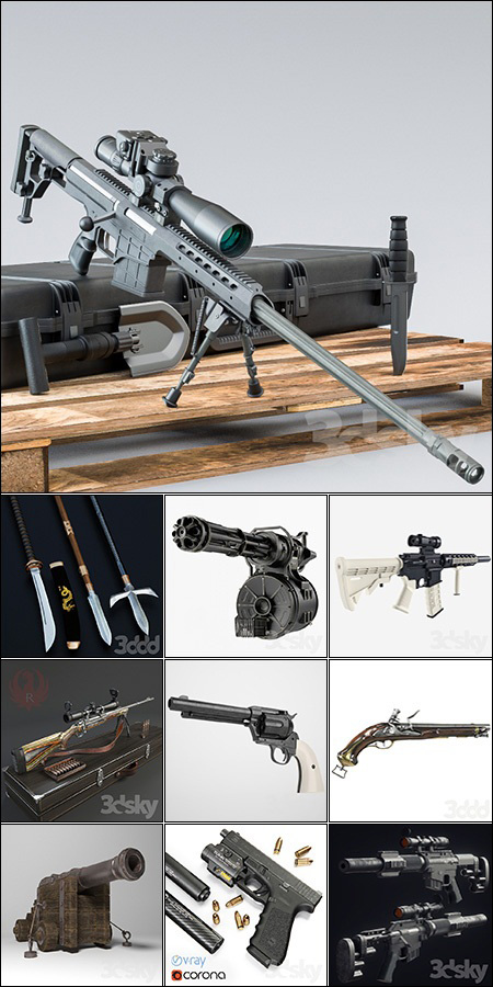 Collection Pro Weapon 3ddd