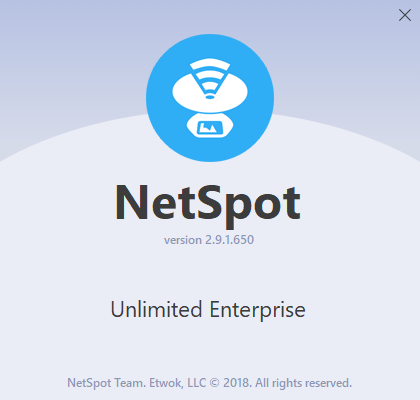 NetSpot Unlimited Enterprise 2.9.1.650