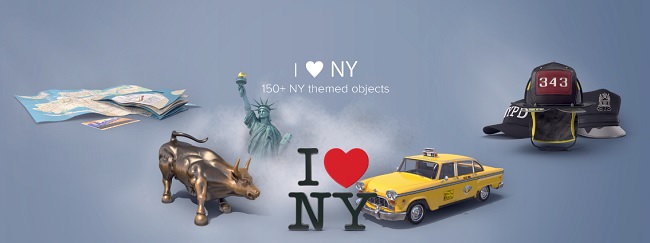 PixelSquid – I Love NY Collection