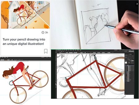 Skillshare – Turn your pencil drawing into a unique digital illustration!