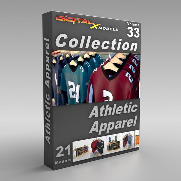 DigitalXModels – 3D Model Collection – Volume 33: ATHLETIC APPAREL