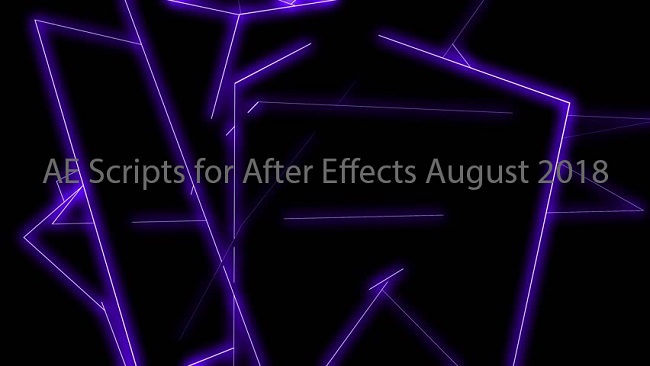 AE Scripts for After Effects Pack 2 August 2018