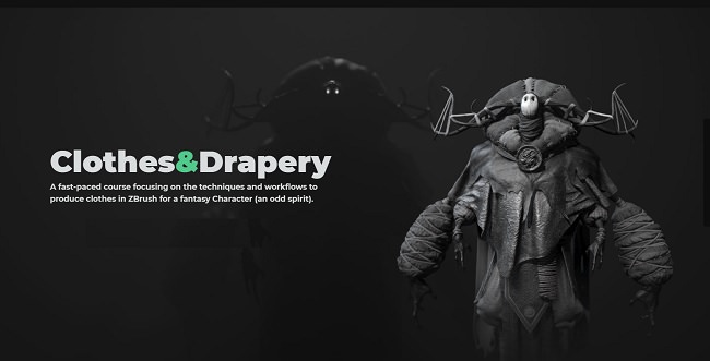 ZBrushguides – ZBrush Clothes and Drapery course