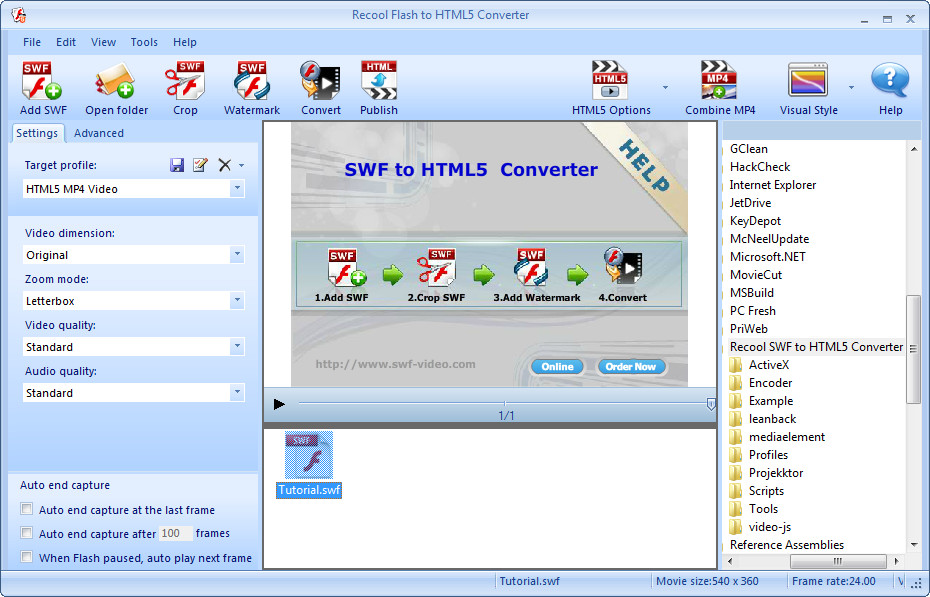 Recool SWF to HTML5 Converter 4.5.200