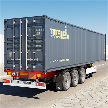 Turbosquid Semi-Trailer Container