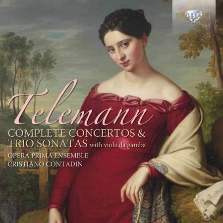 Opera Prima Ensemble & Cristiano Contadin – Telemann: Complete Concertos and Trio Sonatas with Viola da Gamba (2015) (5CD)