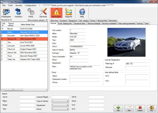 Vinitysoft Vehicle Fleet Manager 4.0.6810.17504