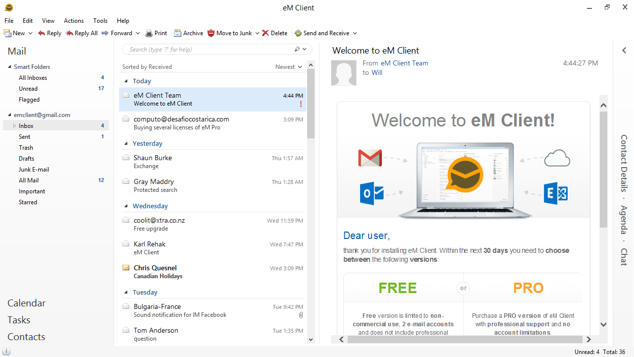 eM Client 6.0.21372
