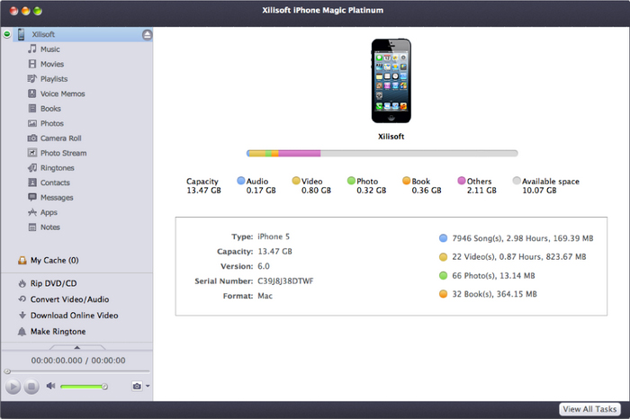 Xilisoft iPhone Magic for Mac 5.6.8 buld 20141206 Multilangual Mac OS X