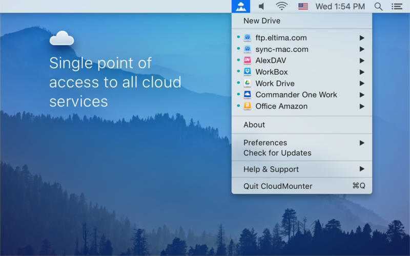 CloudMounter 1.0 Mac OS X