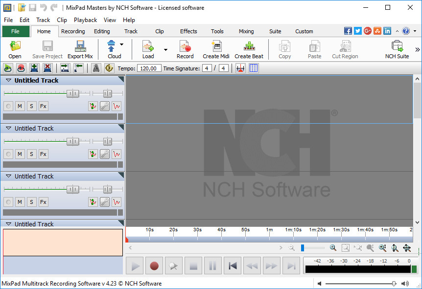NCH MixPad Masters Edition 5.00 Beta