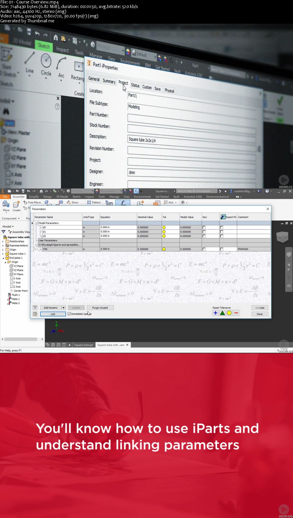 Inventor - iParts and Spreadsheet Driven Modeling