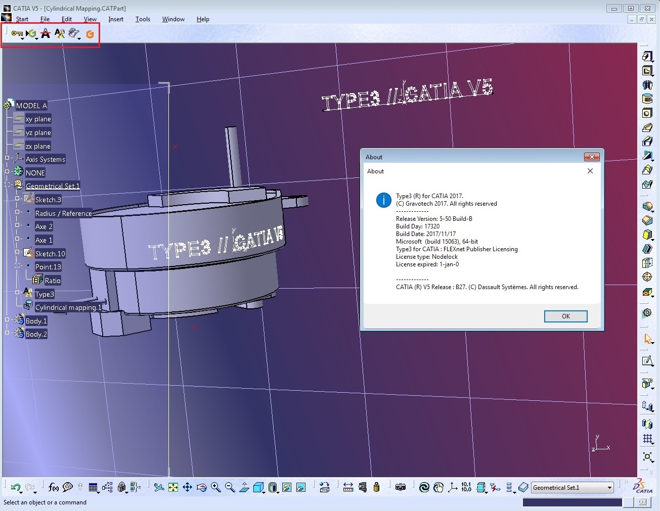 Type3 CAA V5 Based 2017 version 5.5 B 17320