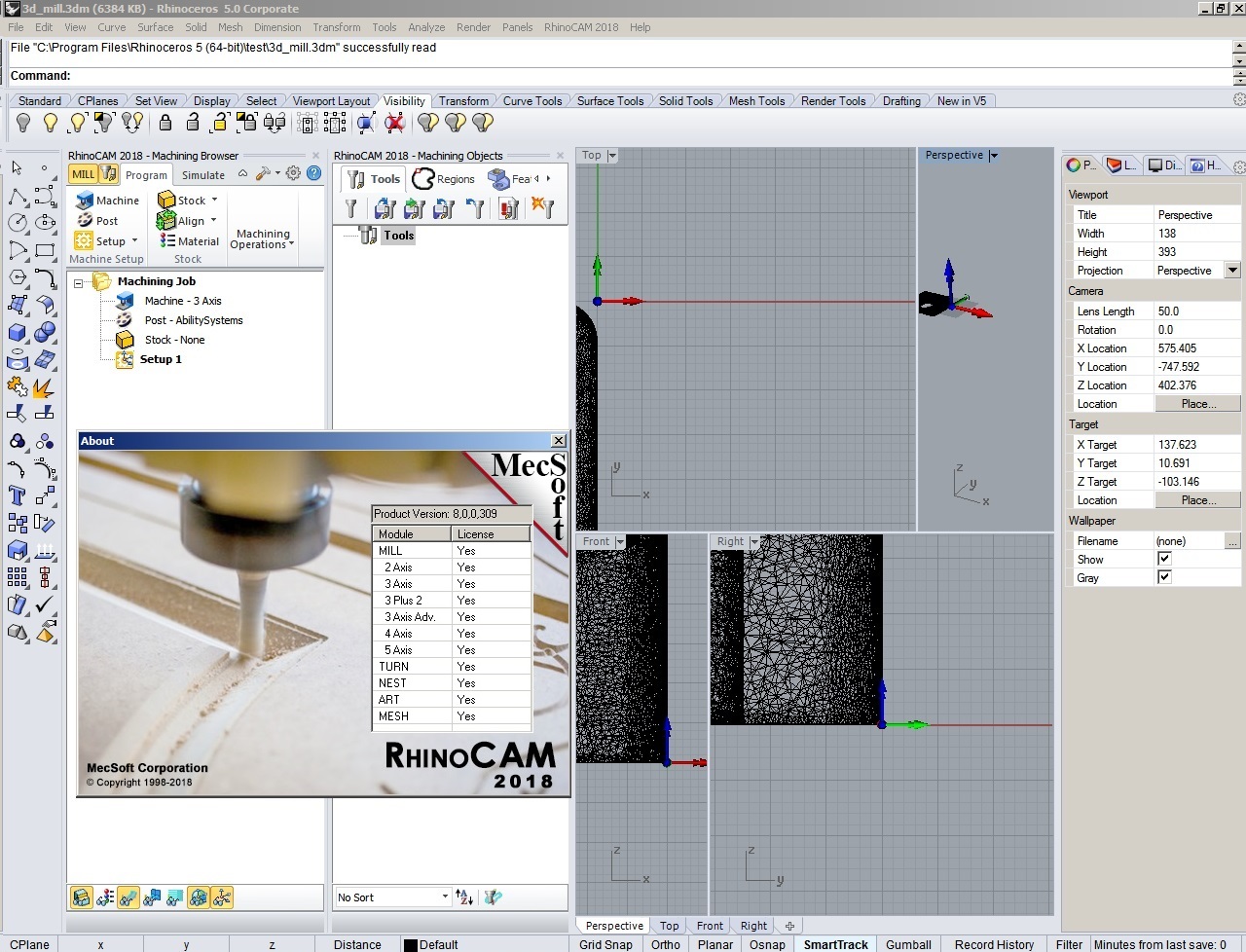 MecSoft RhinoCAM 2018 version 8.0.309