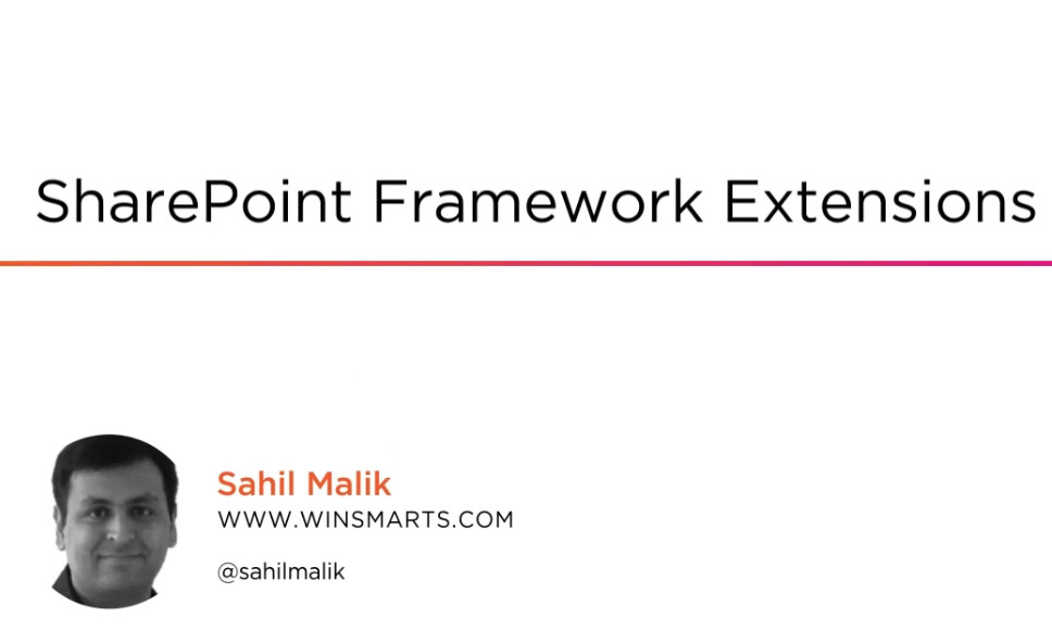 SharePoint Framework Extensions