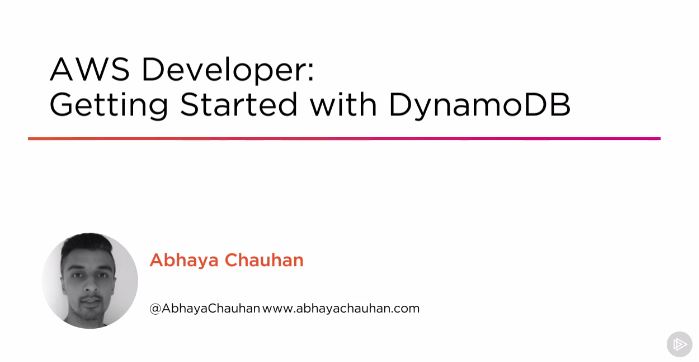 AWS Developer: Getting Started with DynamoDB