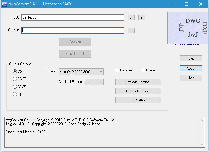 Guthrie dwgConvert 9.0.9