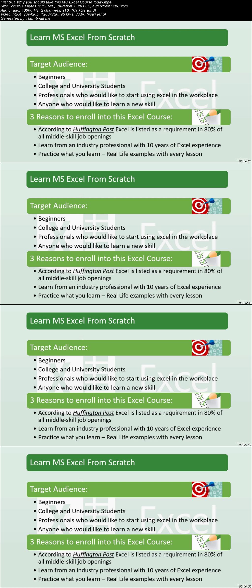 Learn MS Excel from Scratch