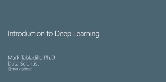 Introduction to Deep Learning