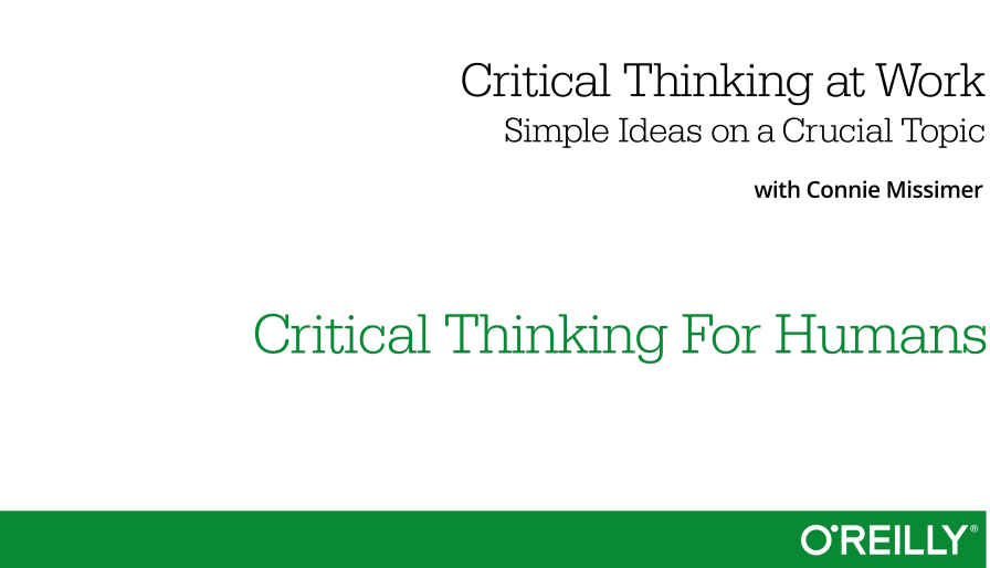 Critical Thinking at Work
