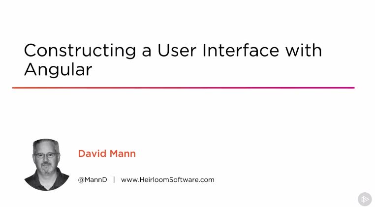 Constructing a User Interface with Angular