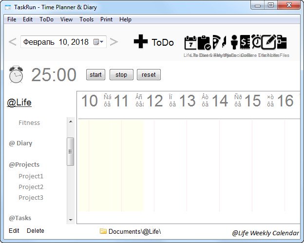 TaskRun Week Planner 2018.0.0