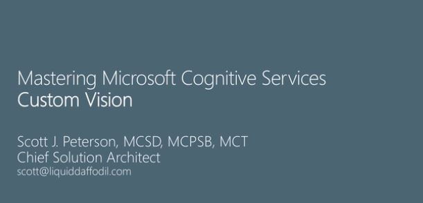 Microsoft Cognitive Services: Custom Vision Service