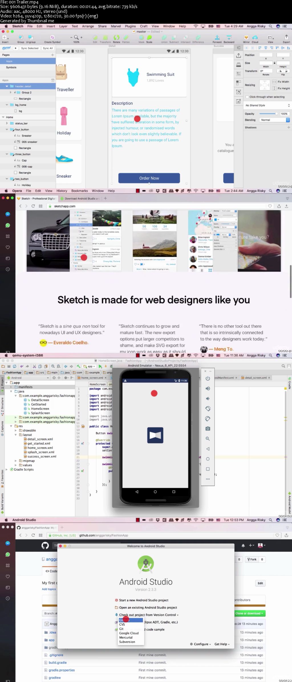 Fashion App: From Sketch to Android Studio