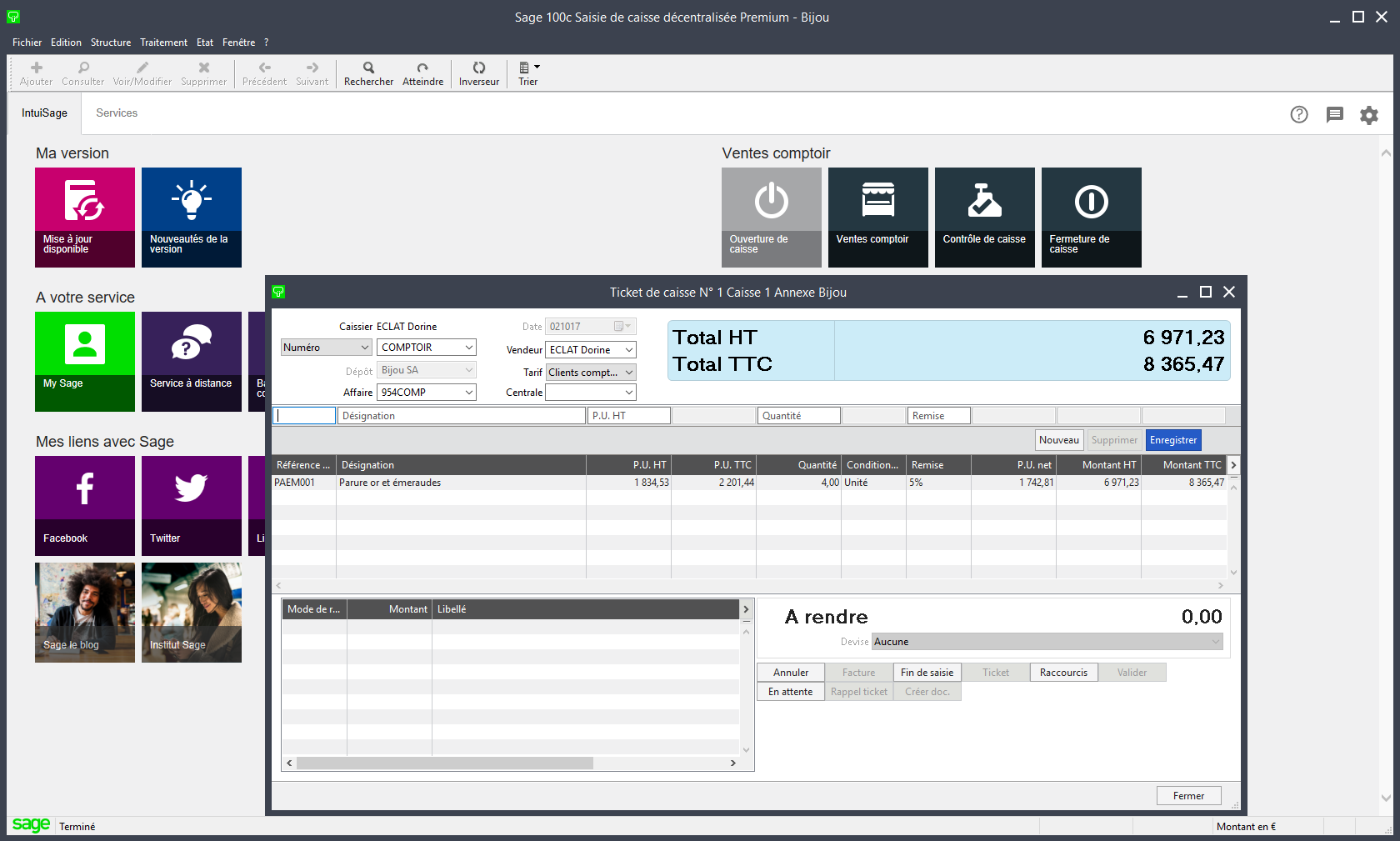 Sage 100C Saisie de Caisse Decentralisee i7 v2.00 Multilingual