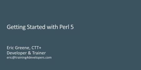 Getting Started with Perl 5
