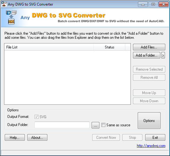 Any DWG to SVG Converter 2018.0