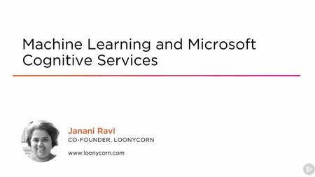 Machine Learning and Microsoft Cognitive Services