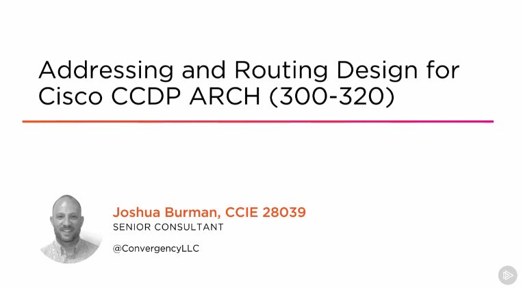 Addressing and Routing Design for Cisco CCDP ARCH (300-320)