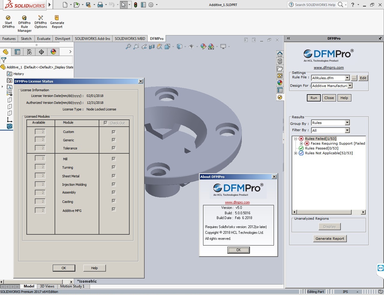 Geometric DFMPro 5.0.0.5016 for SolidWorks