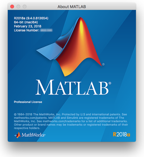 MathWorks MATLAB R2018a macOS