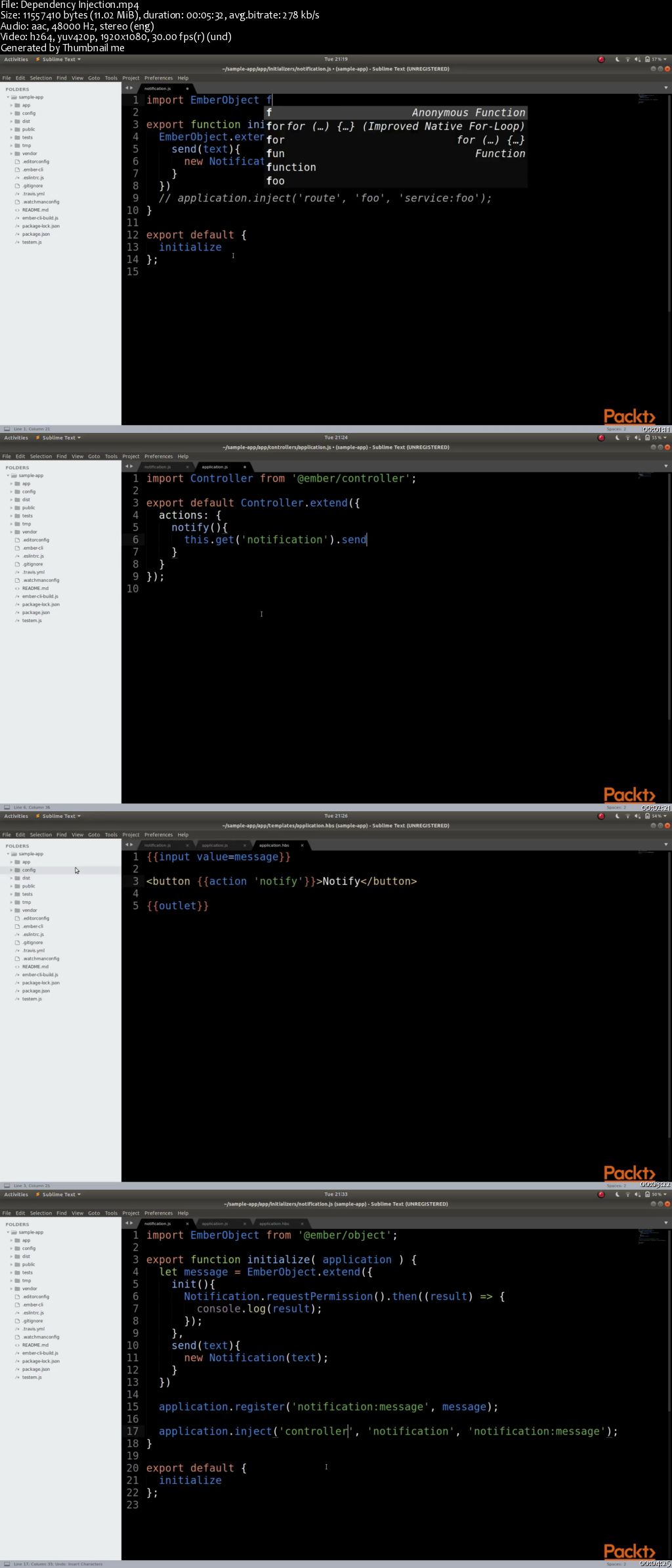 Application Development with Advanced Ember