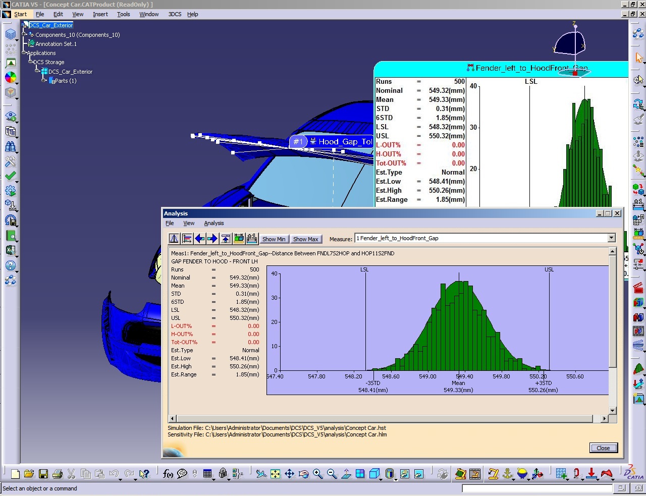 3DCS Variation Analyst CAA V5 Based version 7.5.0.1