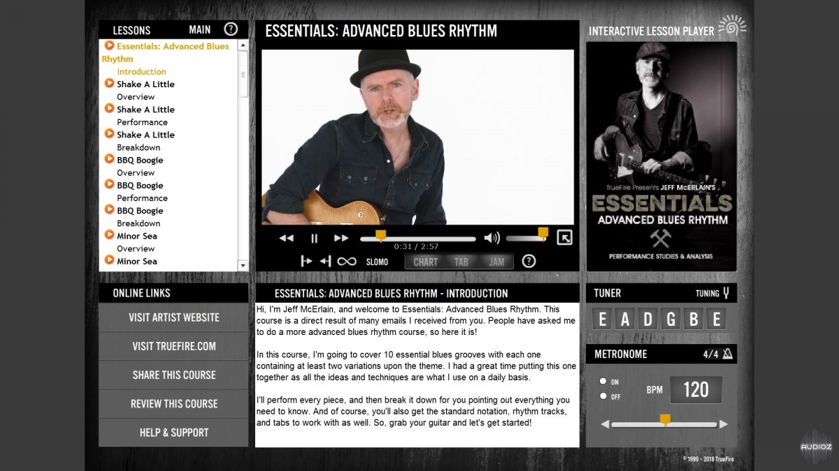 Truefire - Jeff McErlain's Essentials: Advanced Blues Rhythm (2017) screenshot