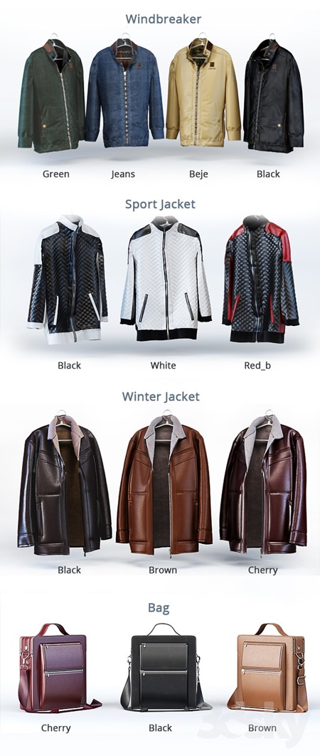 Windbreaker casual jacket men winter jacket Bag