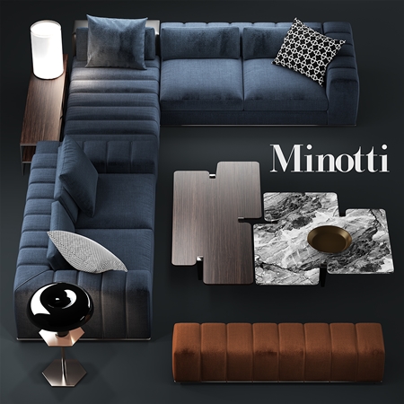 Sofa minotti freeman seating system