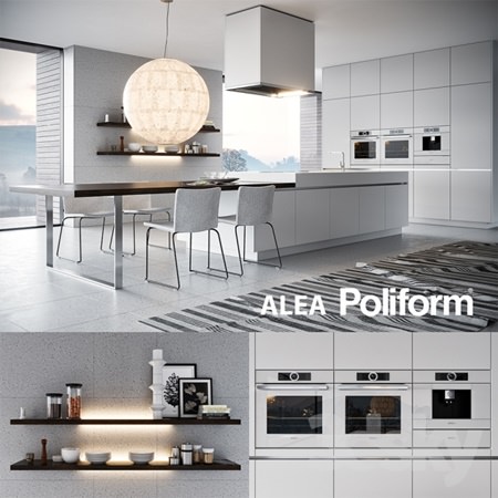 Kitchen Poliform Varenna Alea 3 (vray GGX, corona PBR)