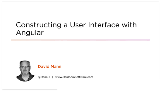 Constructing a User Interface with Angular