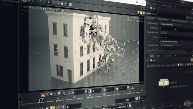 Architectural Destruction in Houdini