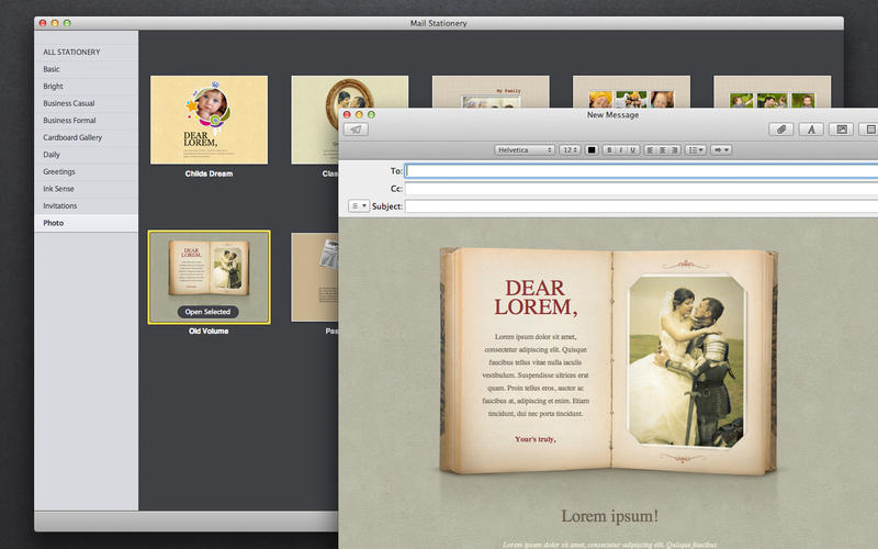 Mail Stationery - Stationery for Mail 3.0