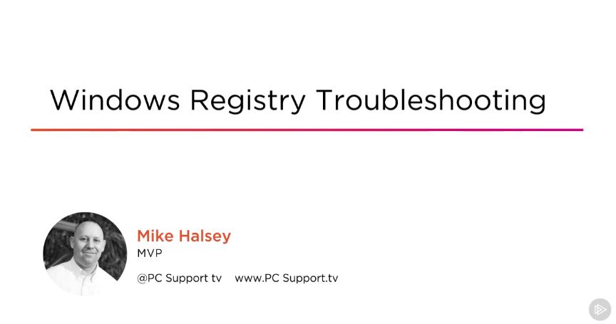 Windows Registry Troubleshooting